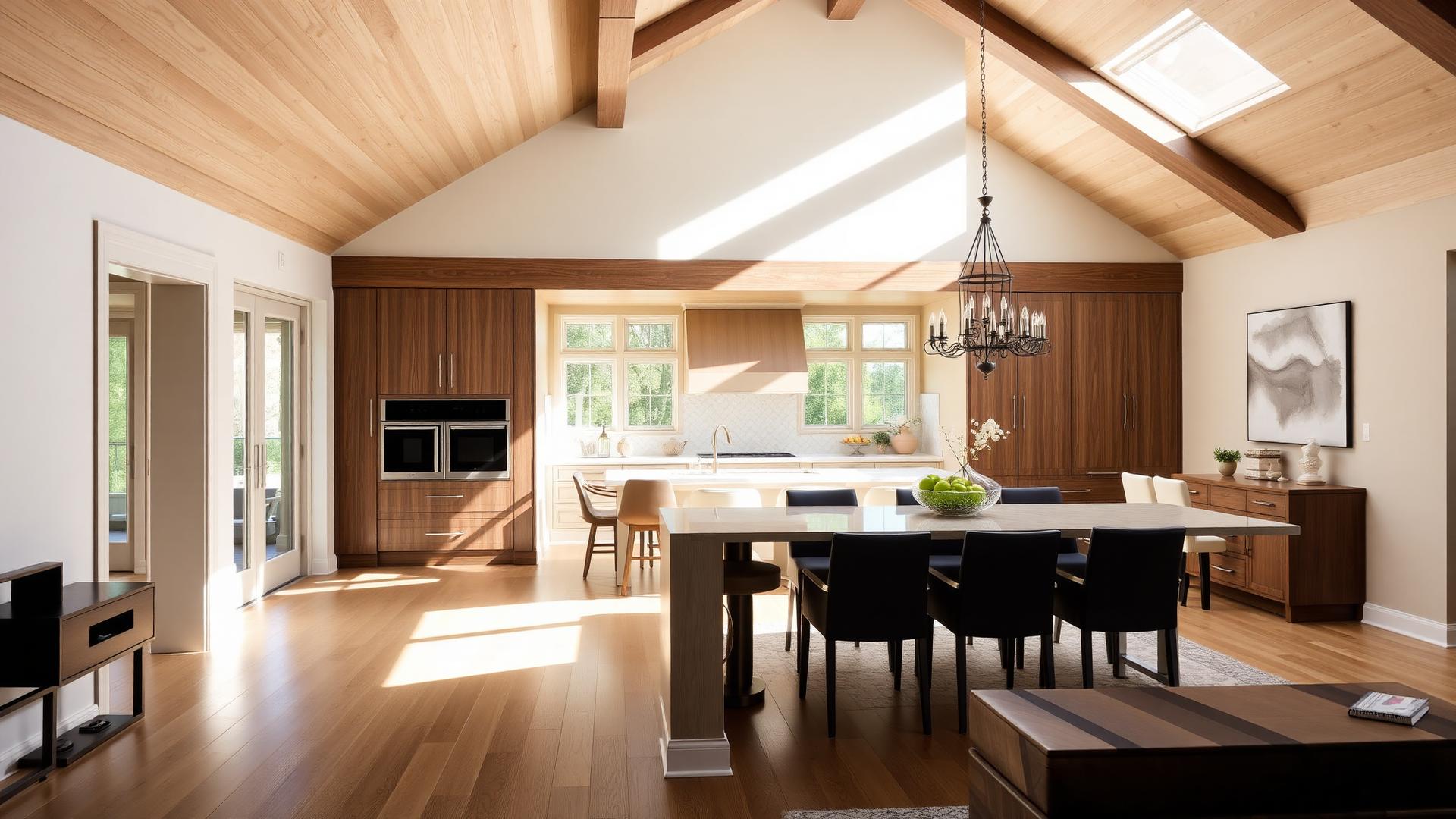 Warm luxurious residential interior